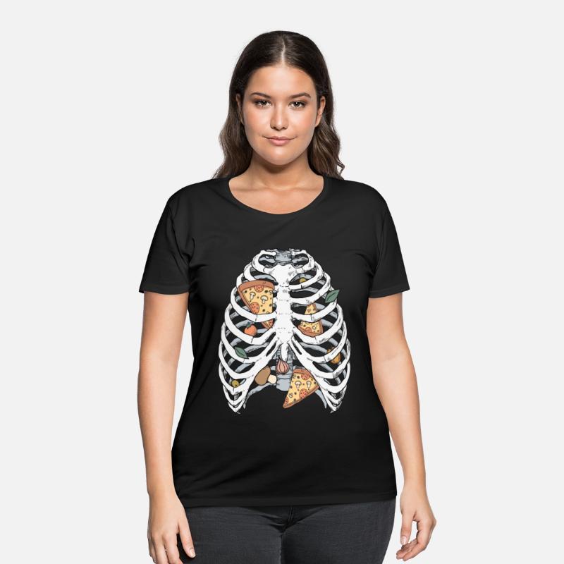 Funny Skeleton Pizza Halloween Costume
