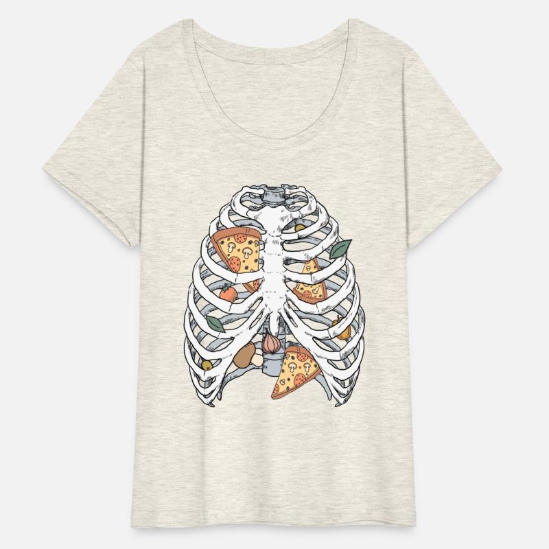 Funny Skeleton Pizza Halloween Costume