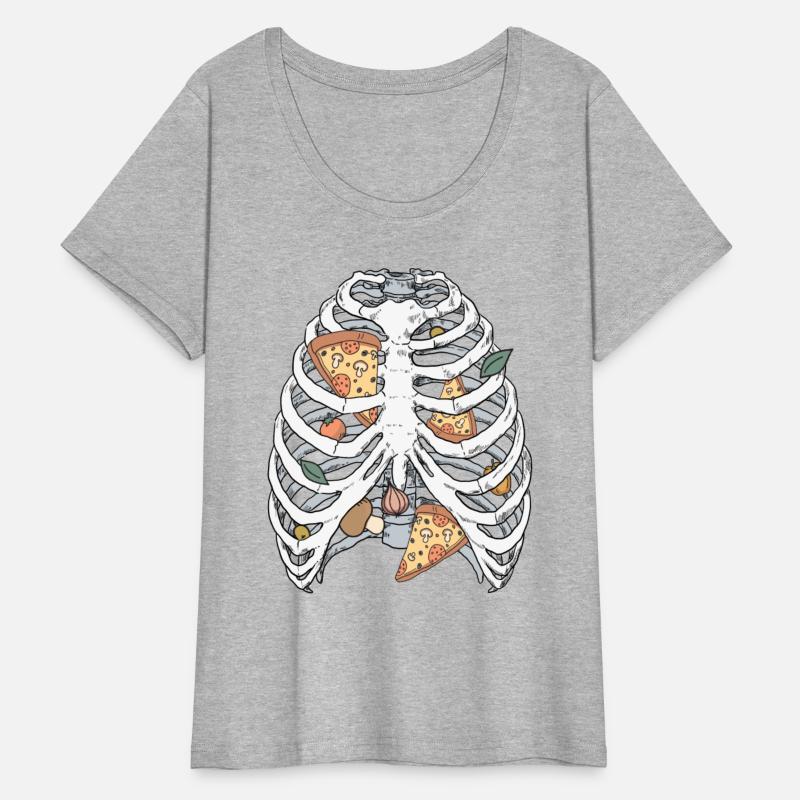 Funny Skeleton Pizza Halloween Costume