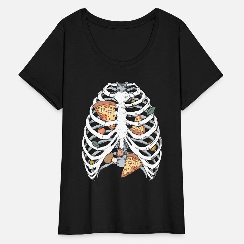 Funny Skeleton Pizza Halloween Costume