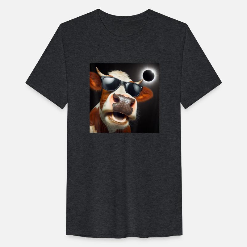 Funny Solar Eclipse Wearing Glasses