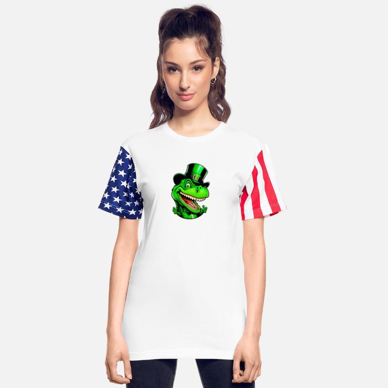 Funny St Patricks Day Dinosaur With Top Hat