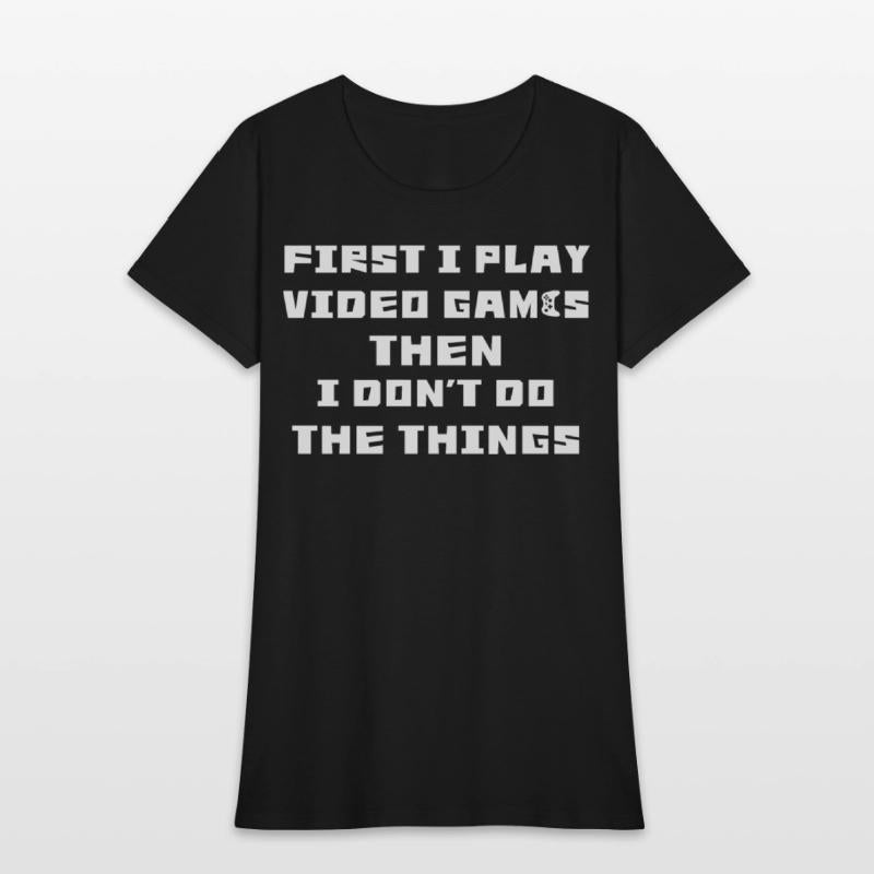 Funny Video Game Quote T-Shirt - Play, Pause, Life