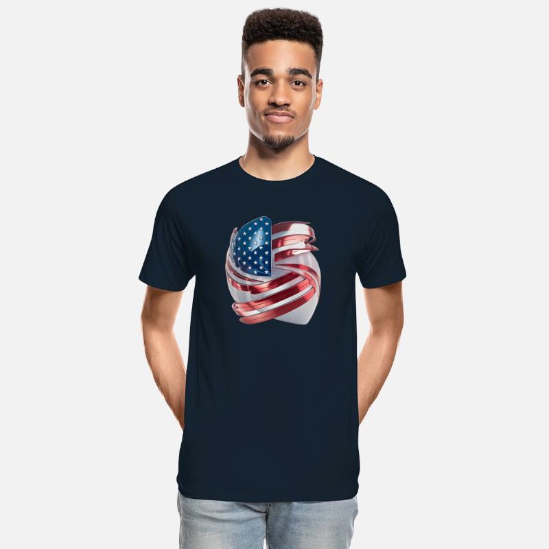 Futuristic American Flag Logo