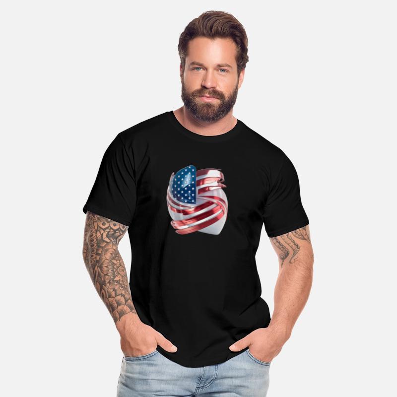 Futuristic American Flag Logo