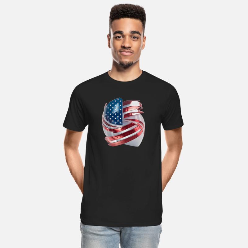 Futuristic American Flag Logo