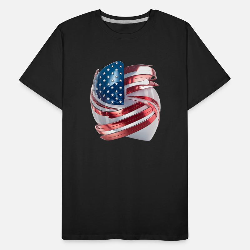 Futuristic American Flag Logo