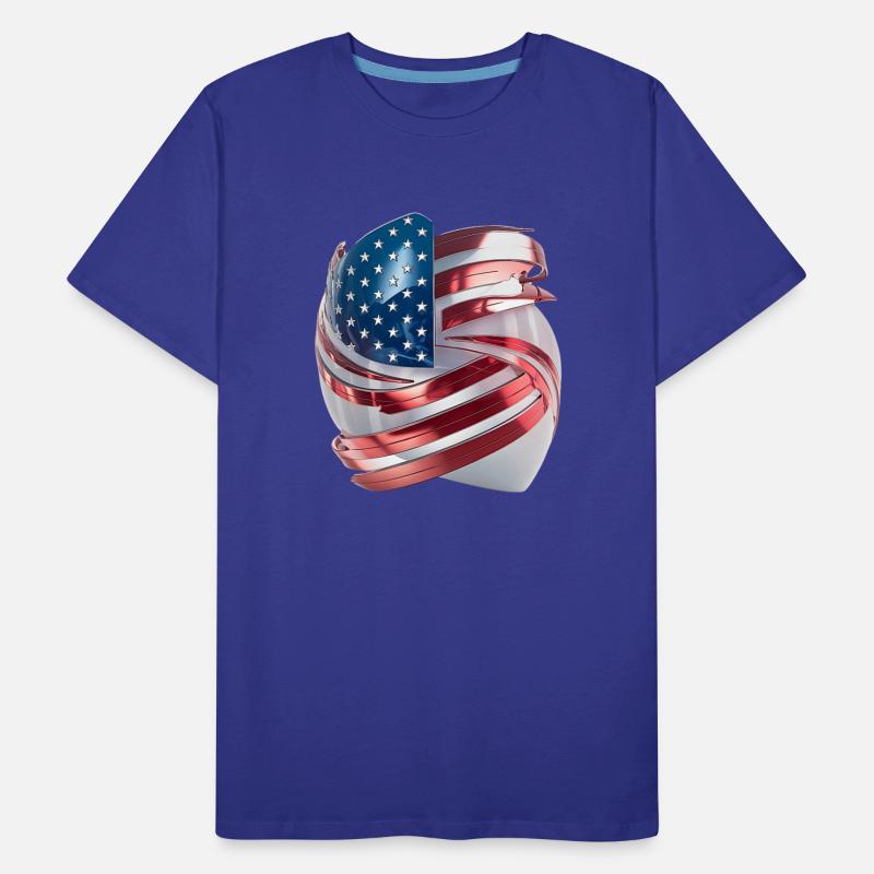 Futuristic American Flag Logo