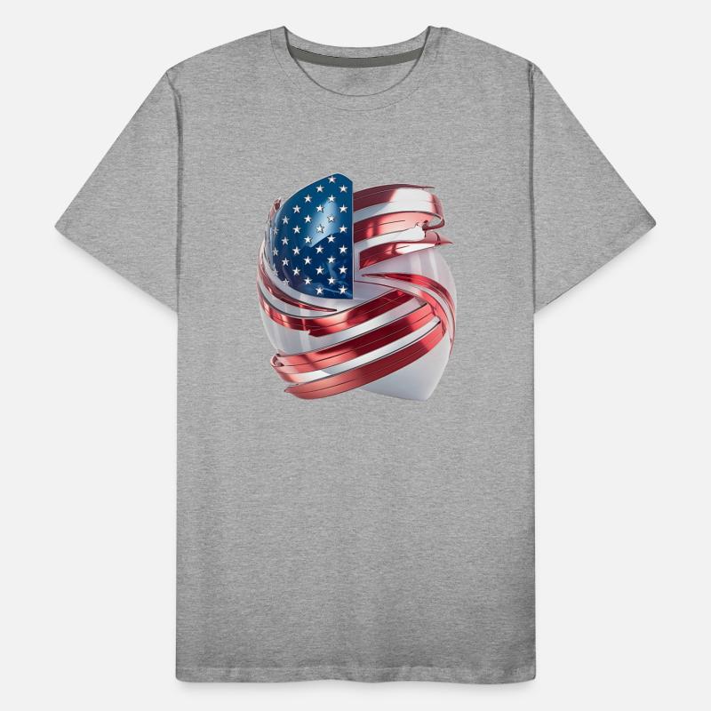 Futuristic American Flag Logo