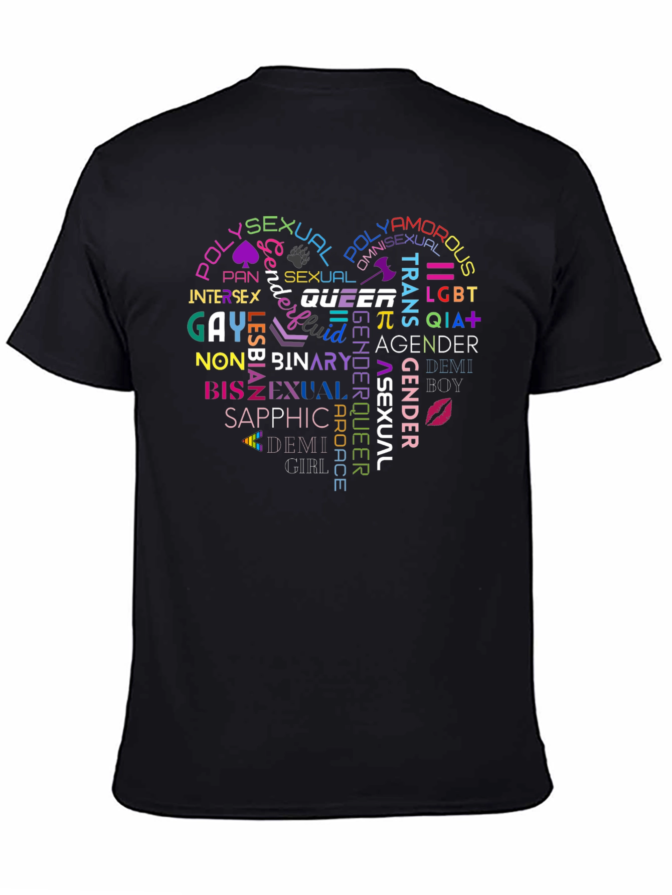 LGBTQ+ Pride Heart T-Shirt - Support Equality