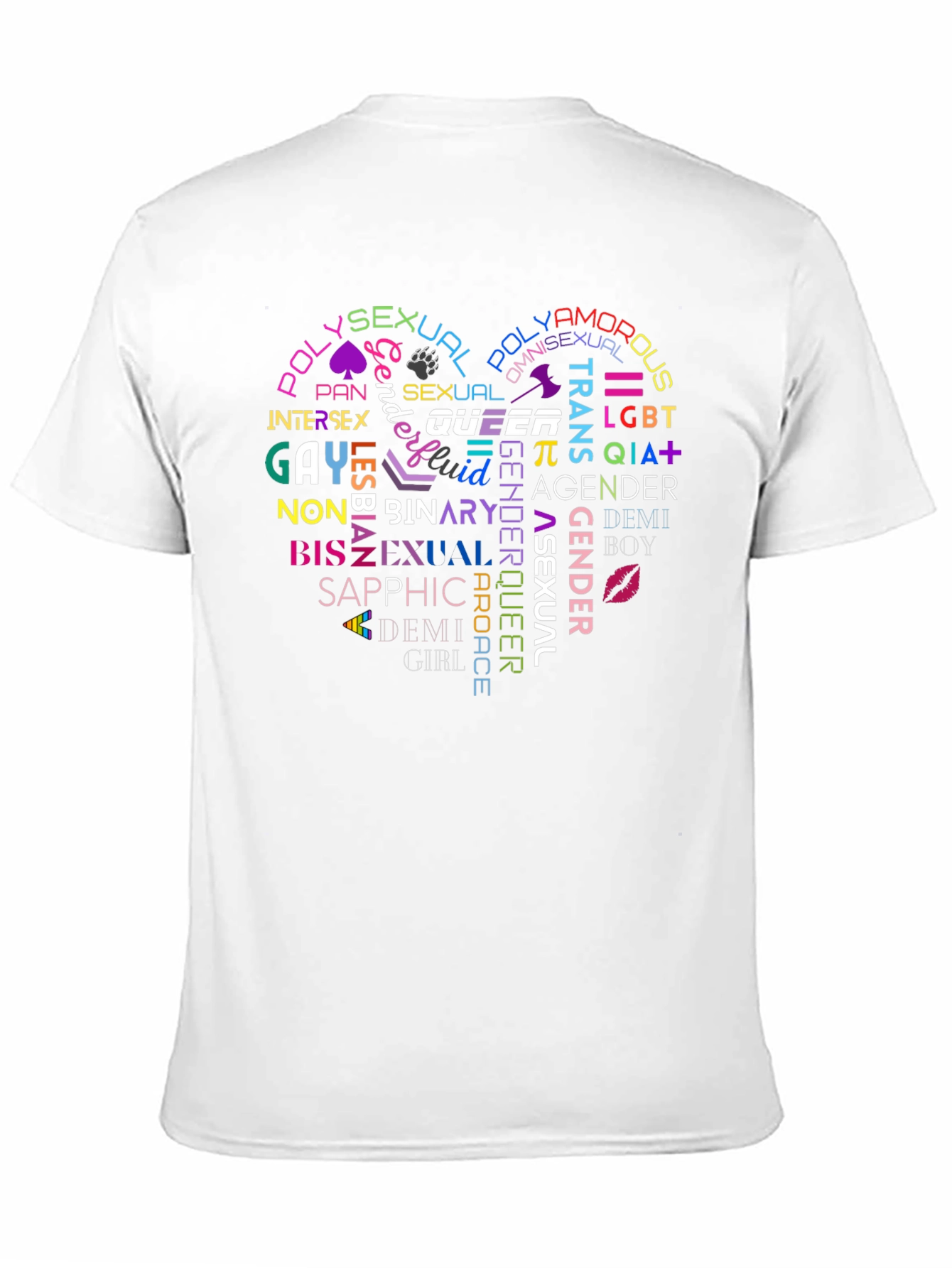 LGBTQ+ Pride Heart T-Shirt - Support Equality