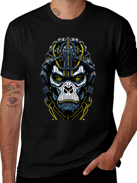 Cyborg Ape Graphic T-Shirt