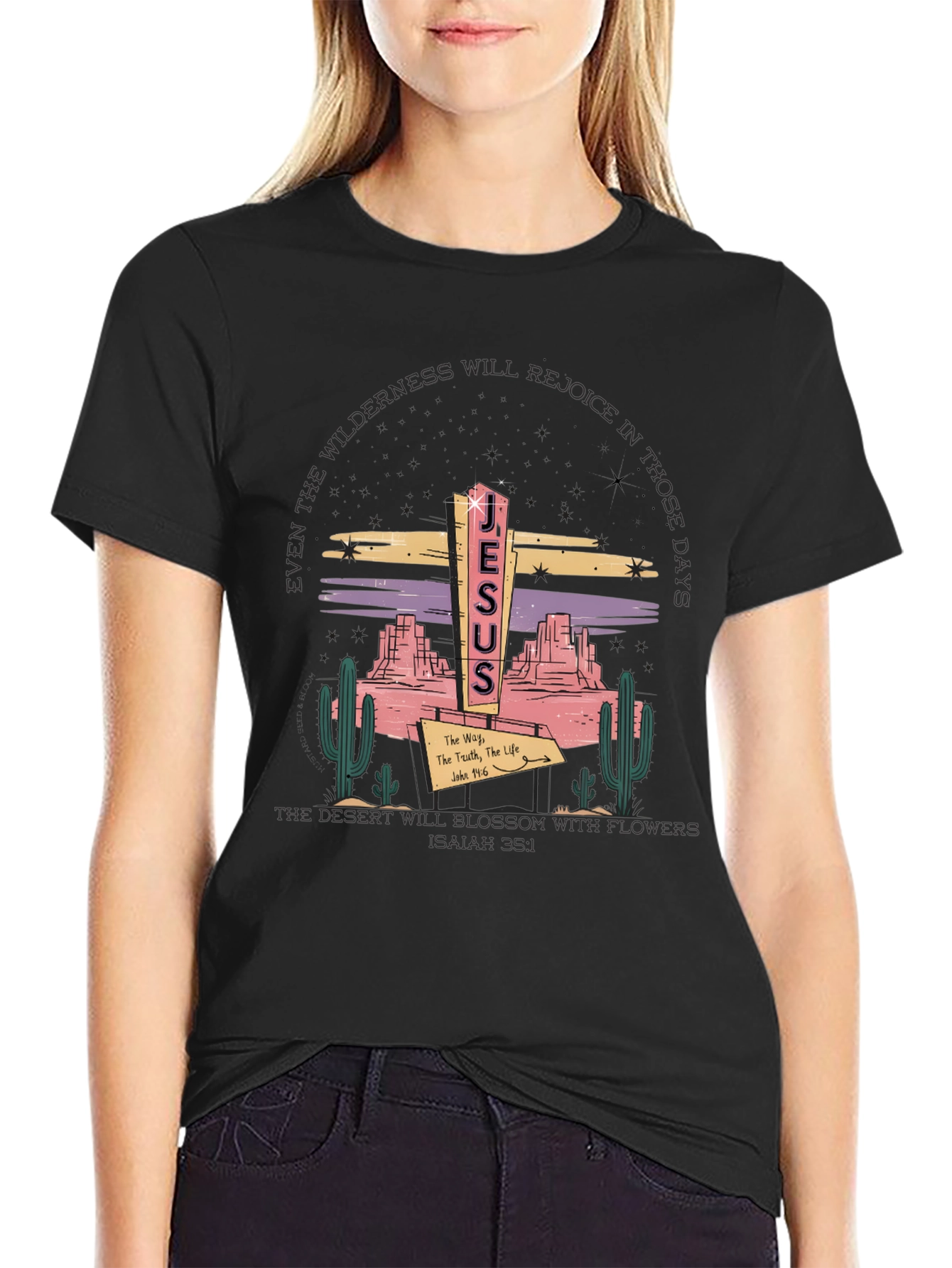 Jesus Desert Graphic T-Shirt - Christian Apparel