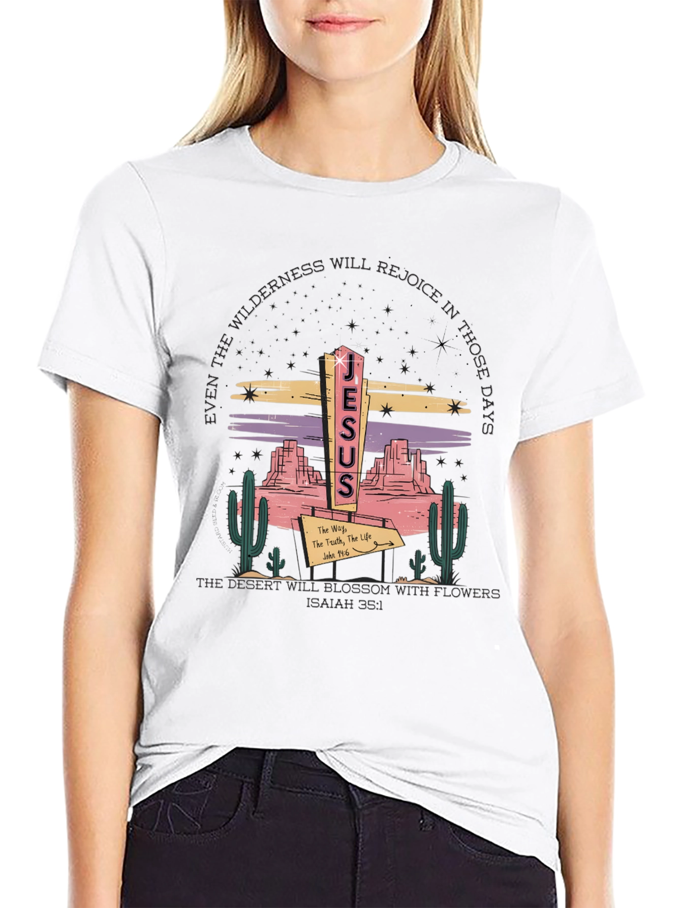 Jesus Desert Graphic T-Shirt - Christian Apparel