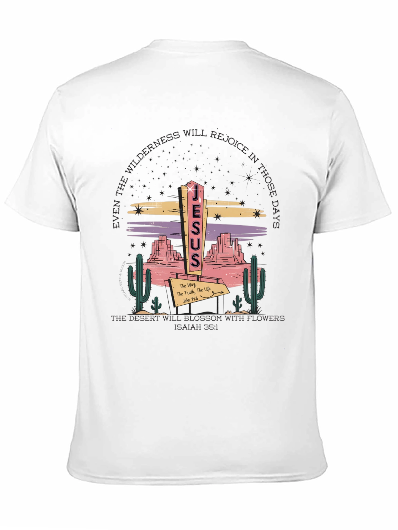 Jesus Desert Graphic T-Shirt - Christian Apparel