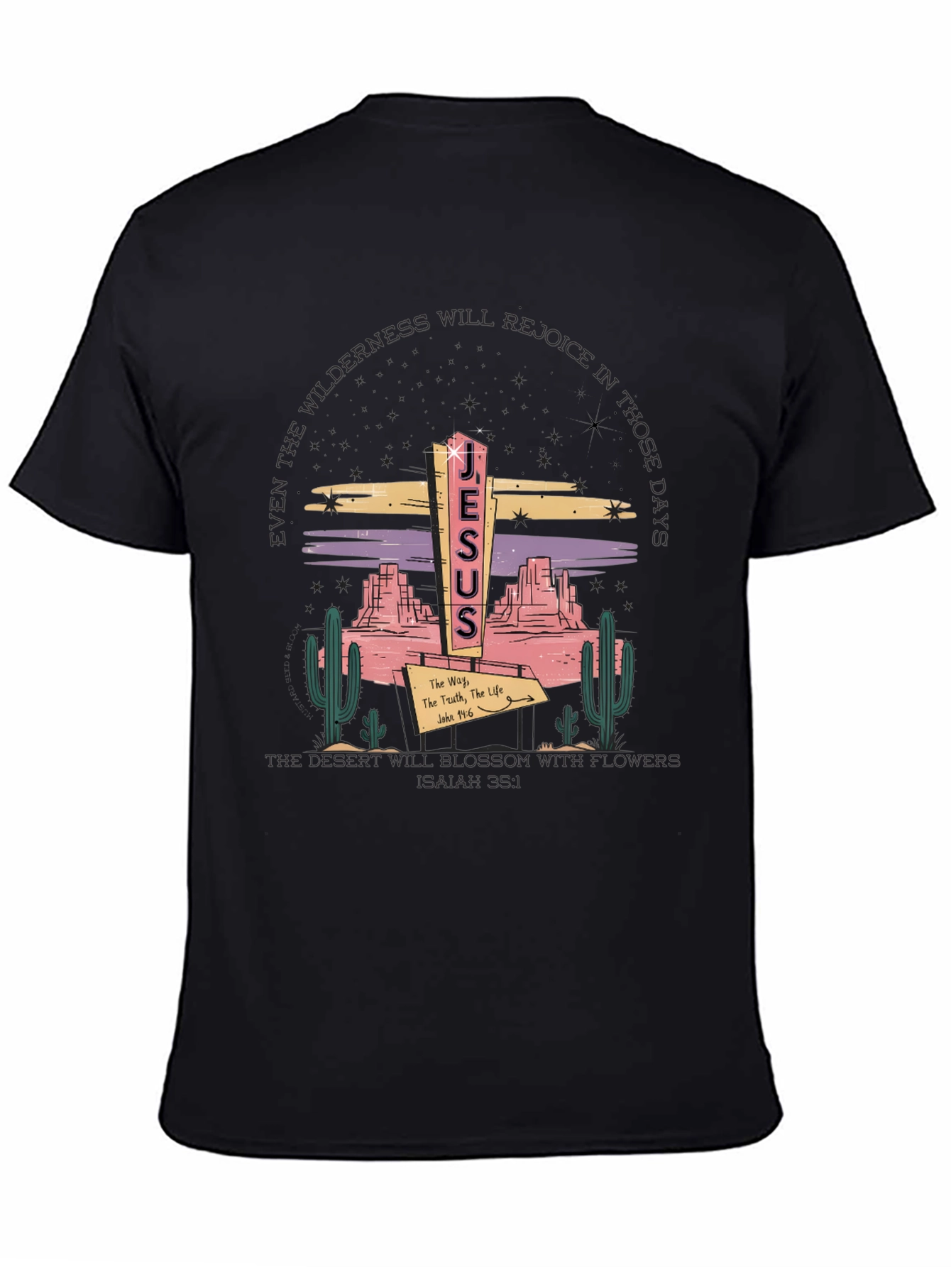 Jesus Desert Graphic T-Shirt - Christian Apparel
