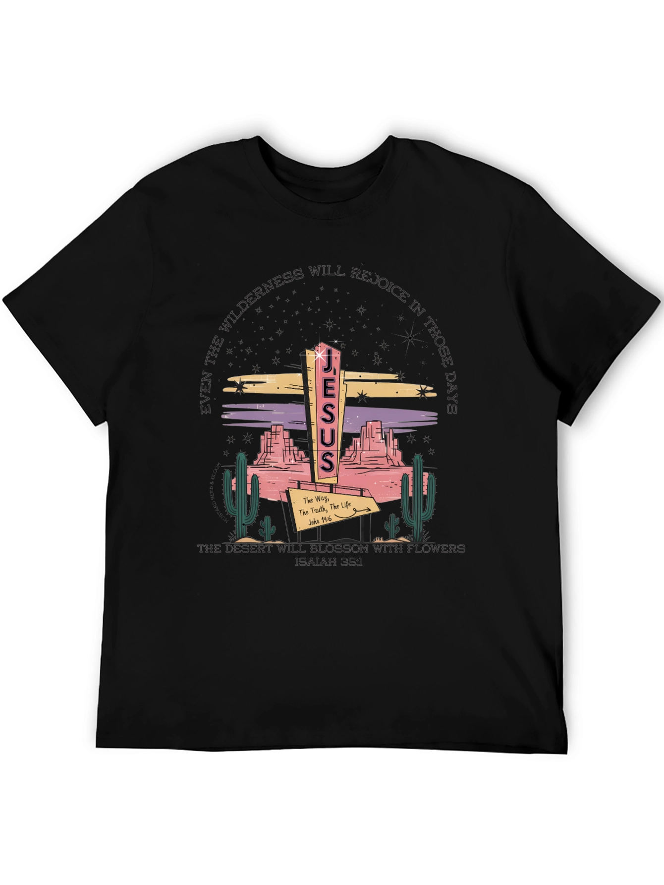 Jesus Desert Graphic T-Shirt - Christian Apparel