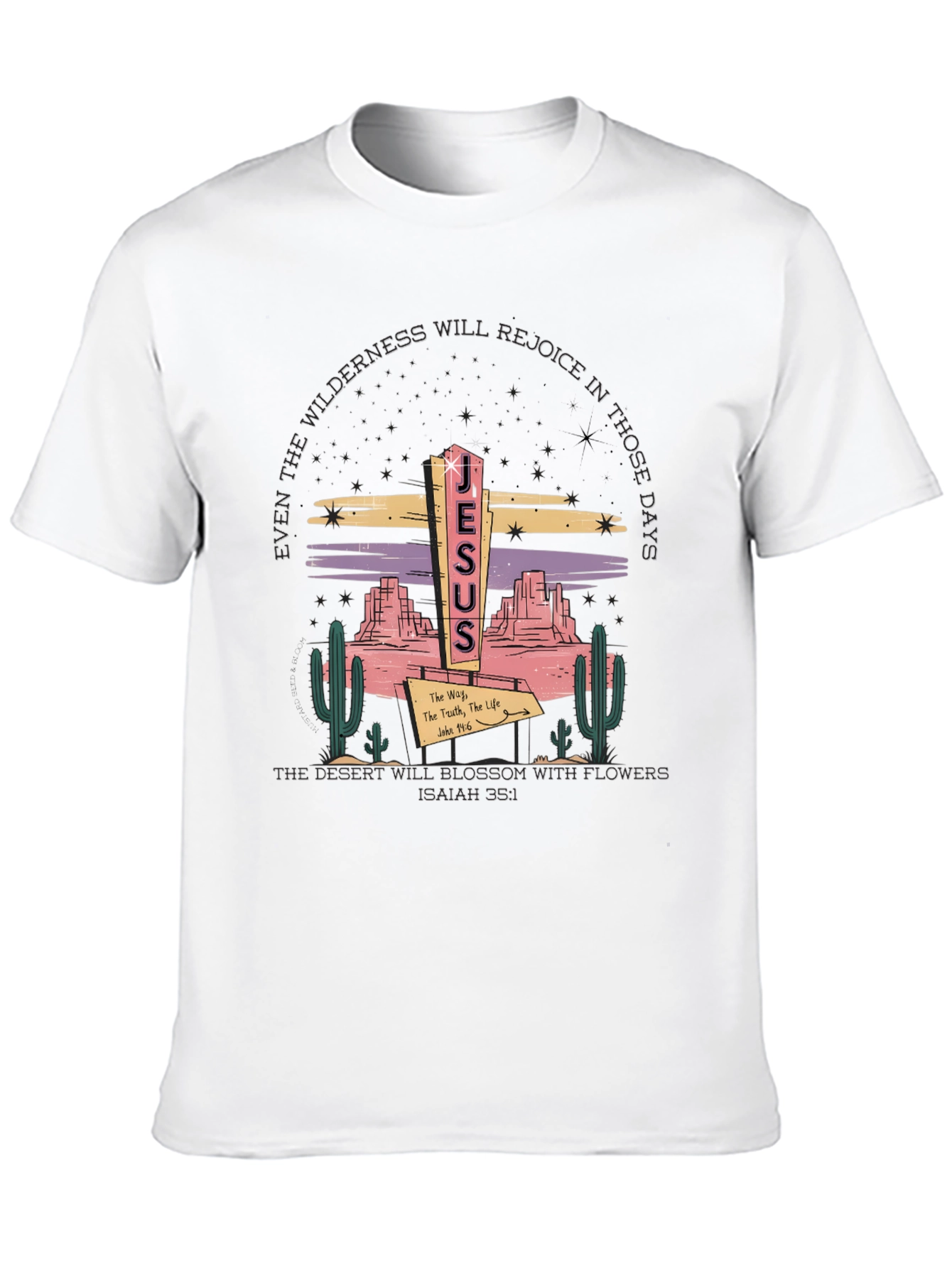 Jesus Desert Graphic T-Shirt - Christian Apparel