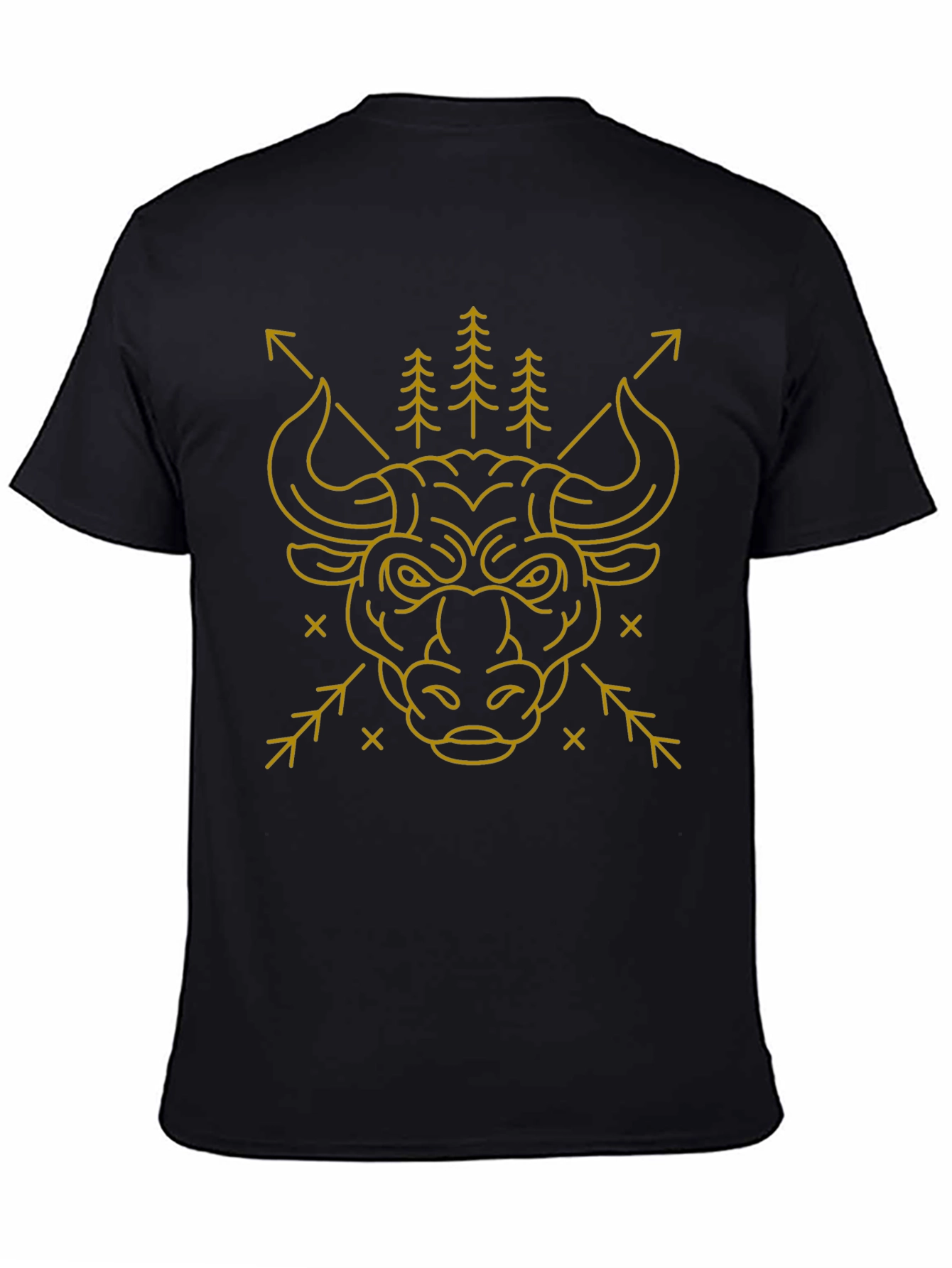 Bull & Arrow Graphic Black T-Shirt