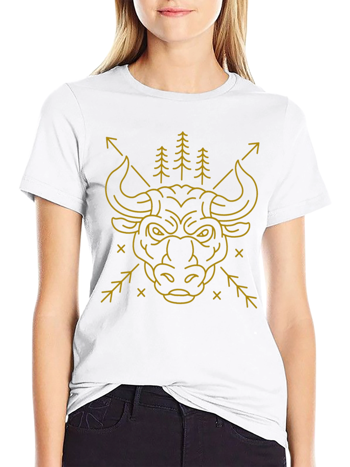 Bull & Arrow Graphic Black T-Shirt