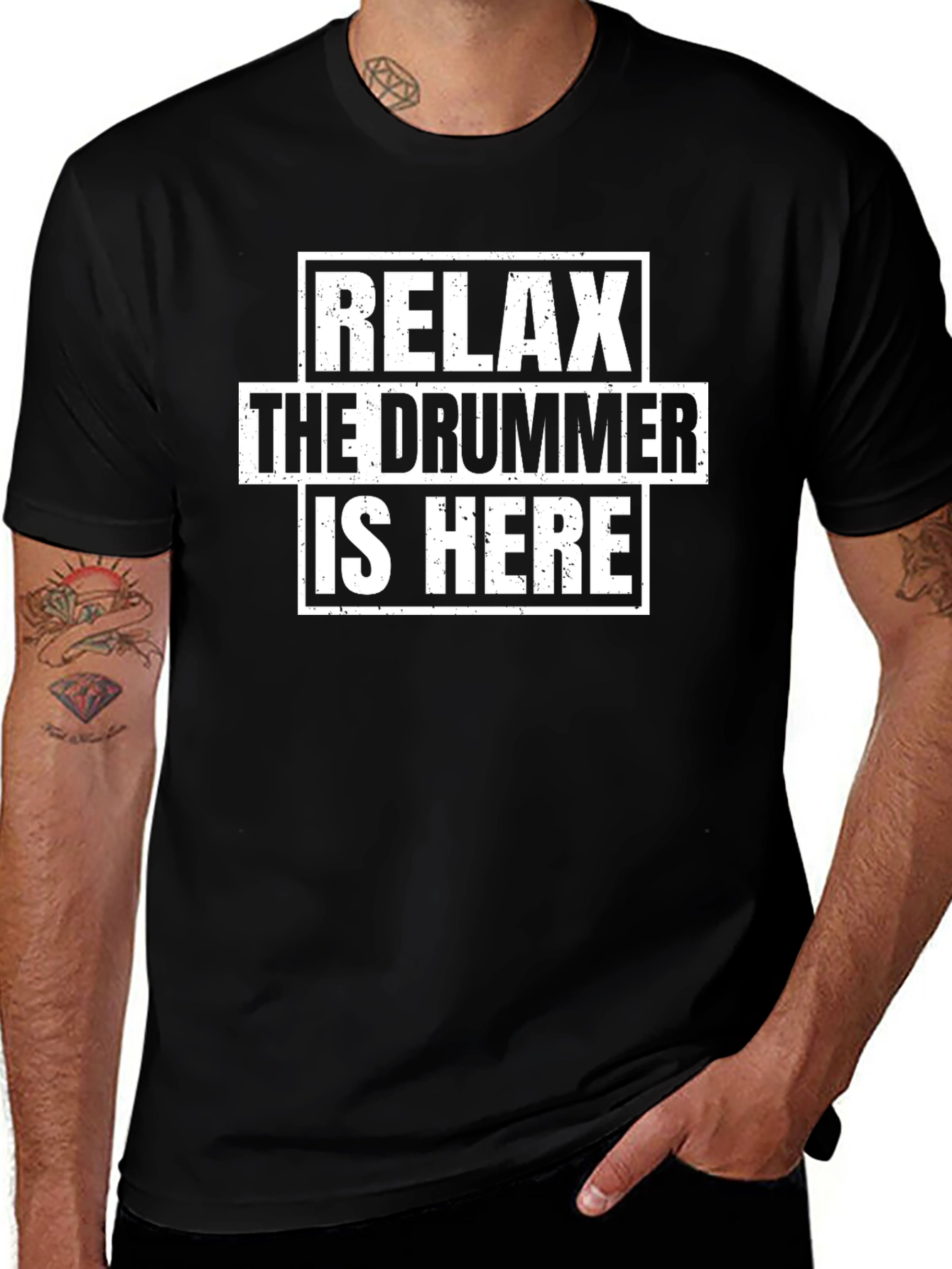 Relax The Drummer is Here T-Shirt