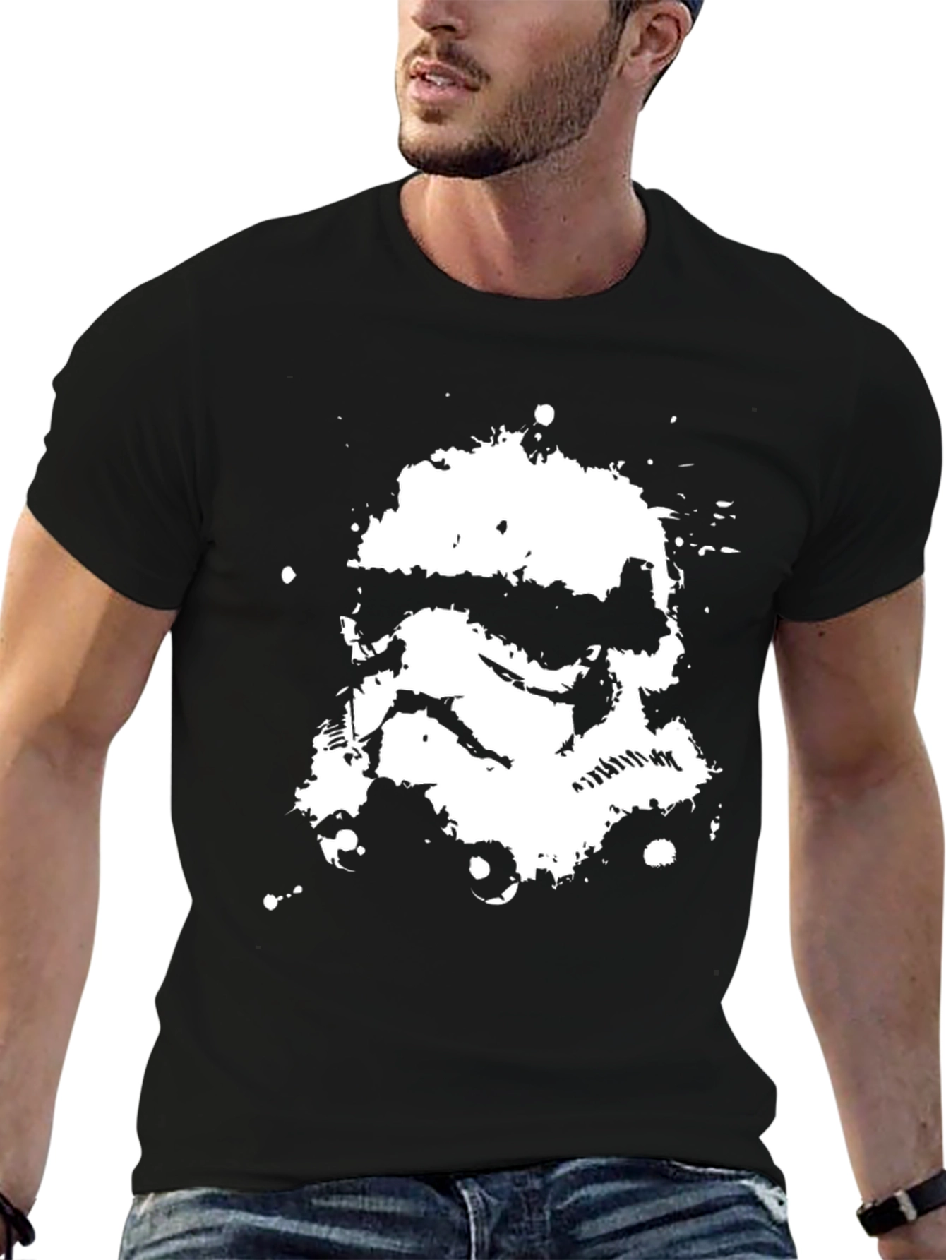Stormtrooper Splatter T-Shirt - Black