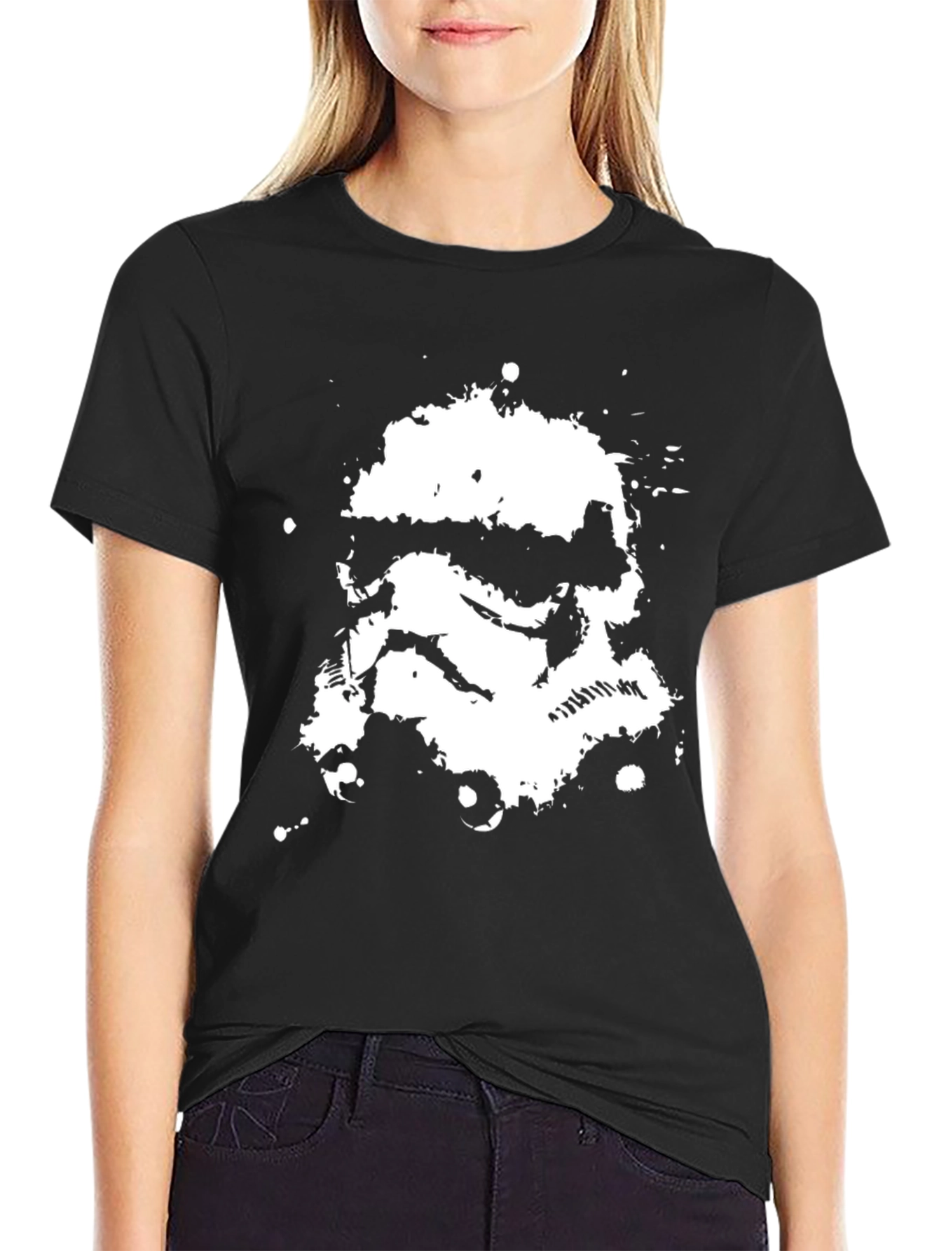 Stormtrooper Splatter T-Shirt - Black