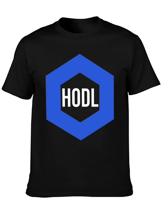 HODL Crypto T-Shirt - Black Cotton Graphic Tee