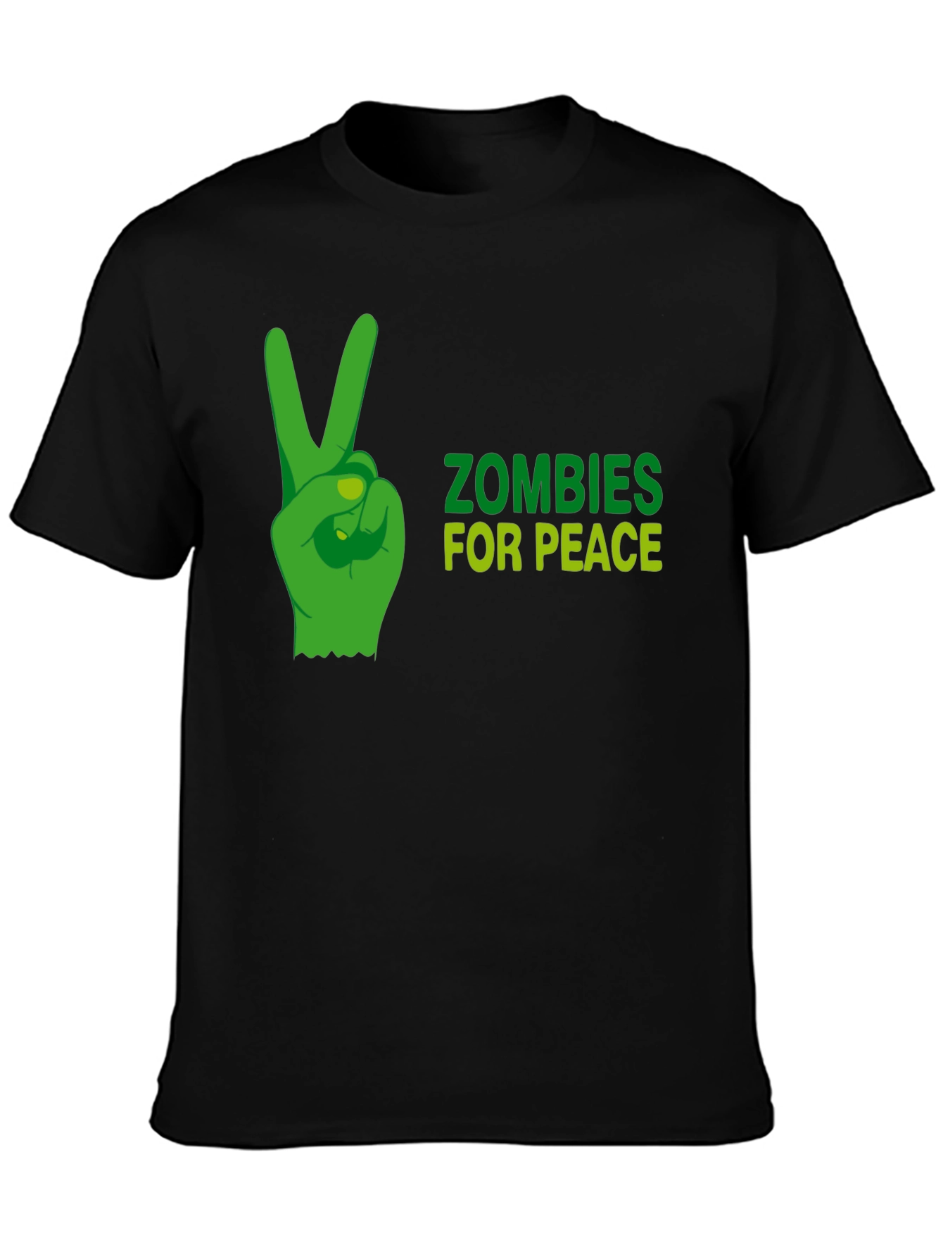 Zombies for Peace Graphic T-Shirt - Black