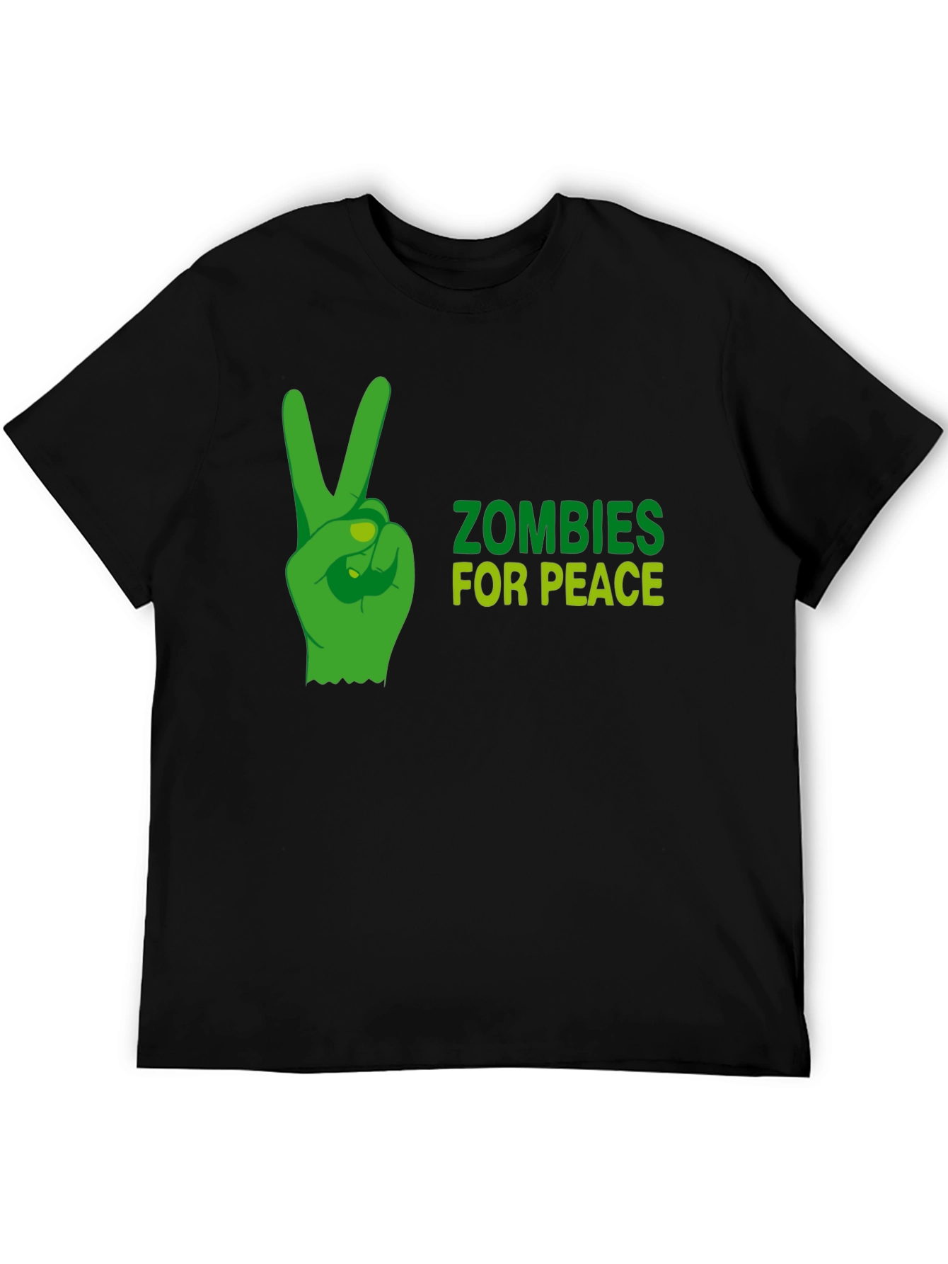 Zombies for Peace Graphic T-Shirt - Black
