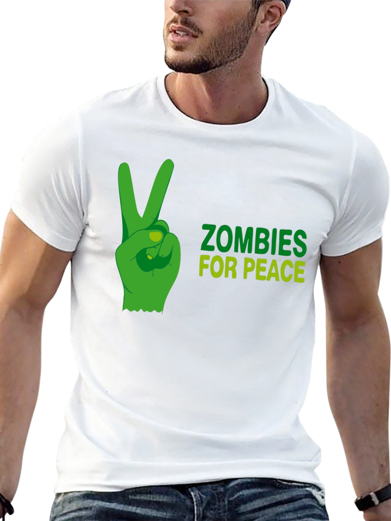Zombies for Peace Graphic T-Shirt - Black