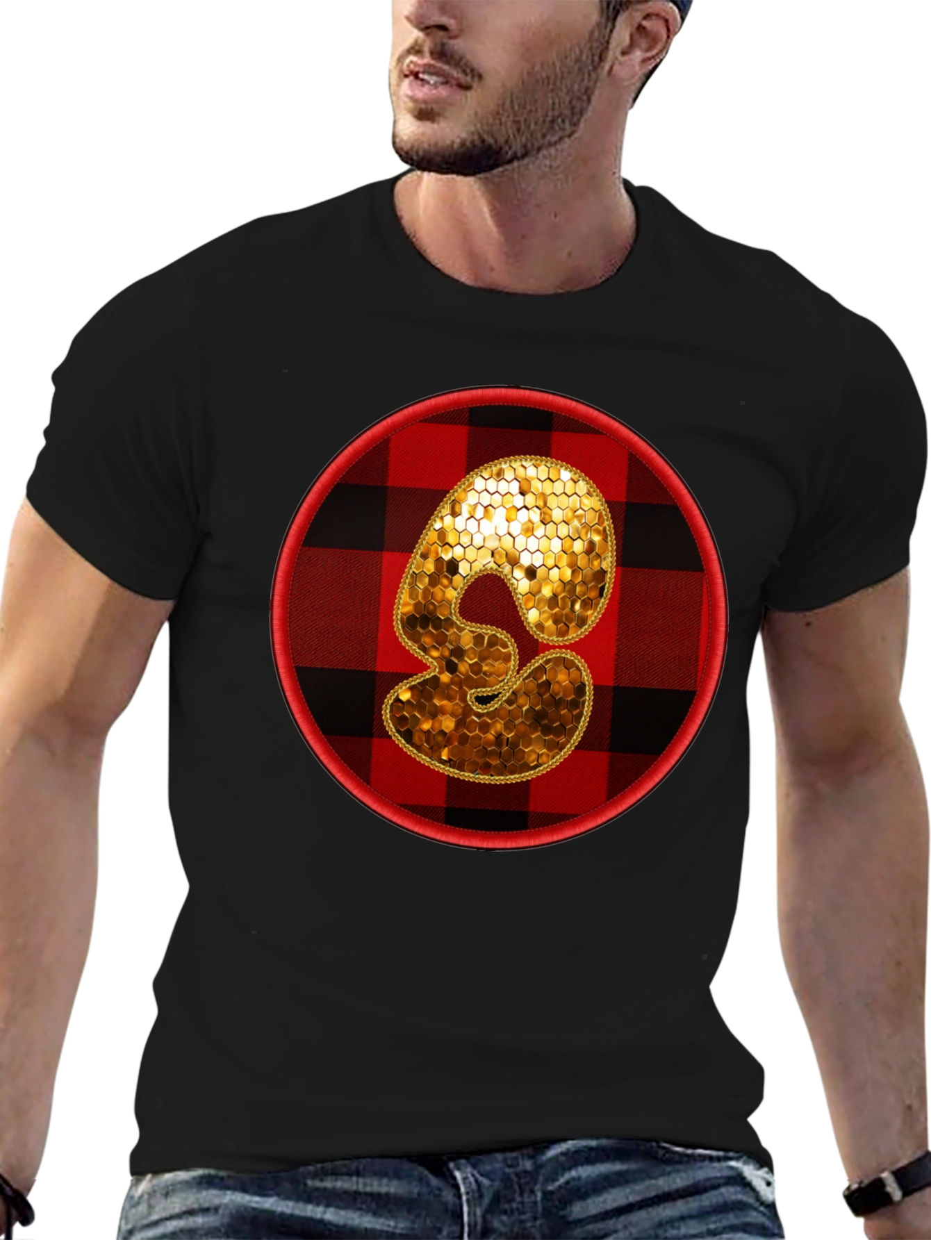 Plaid Number 3 T-Shirt
