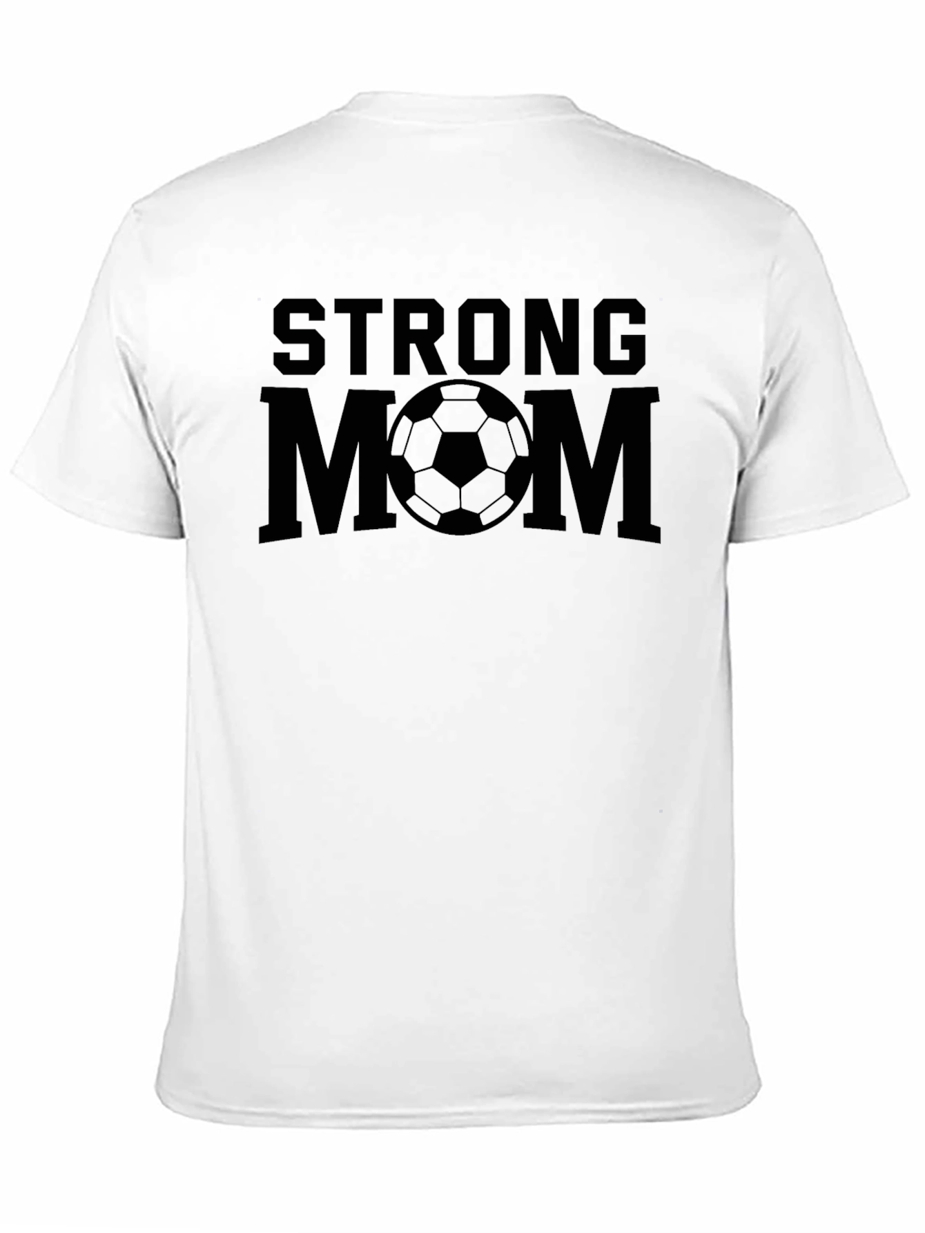 Strong Mom Soccer Ball Graphic T-Shirt