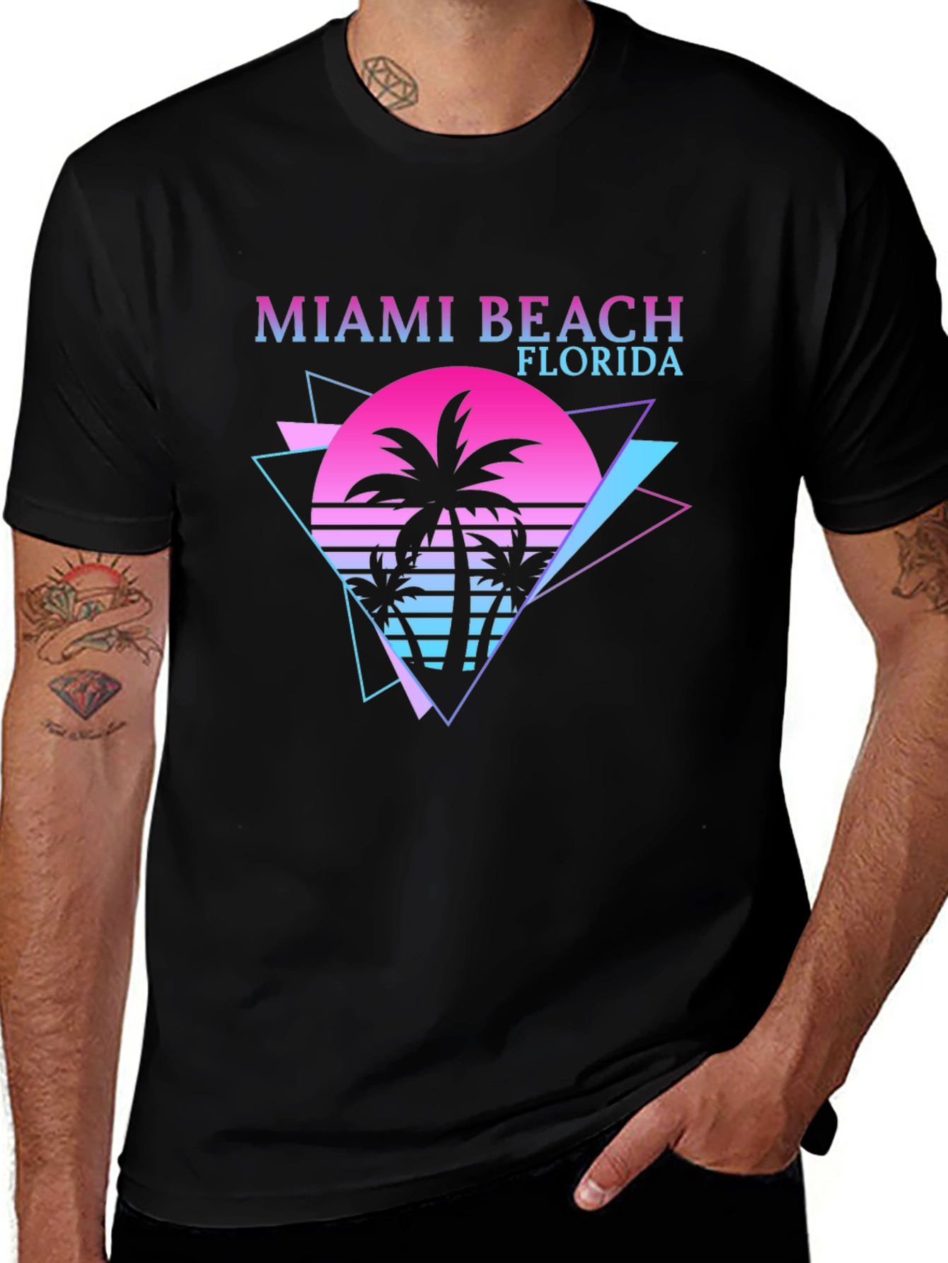 Miami Beach Florida Retro Style T-Shirt