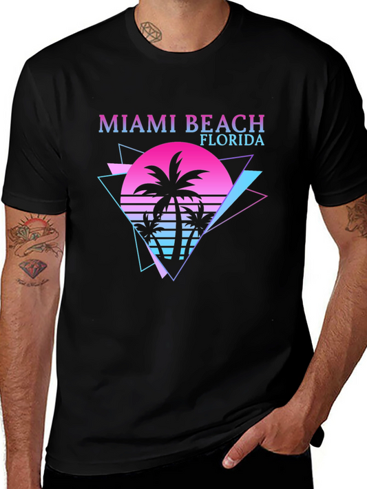 Miami Beach Florida Retro Style T-Shirt