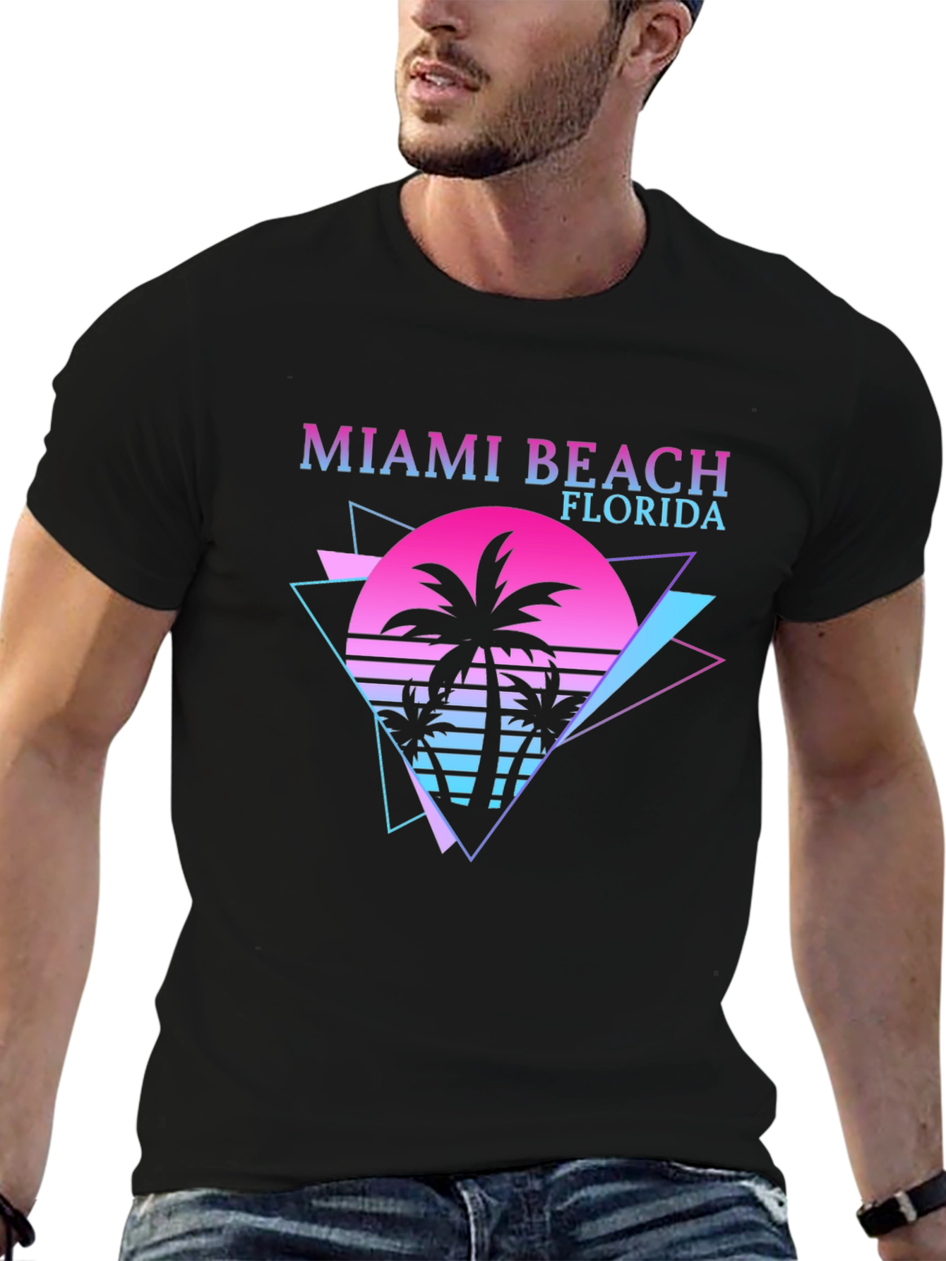Miami Beach Florida Retro Style T-Shirt