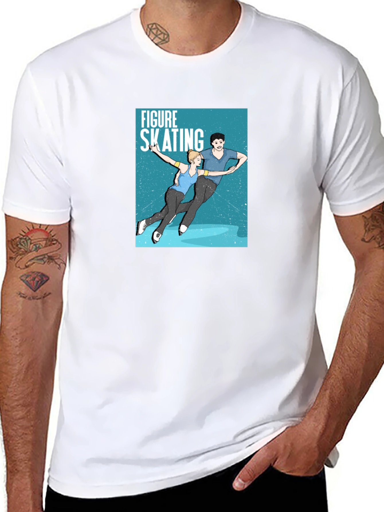 Figure Skating Graphic Tee - Black Unisex T-Shirt