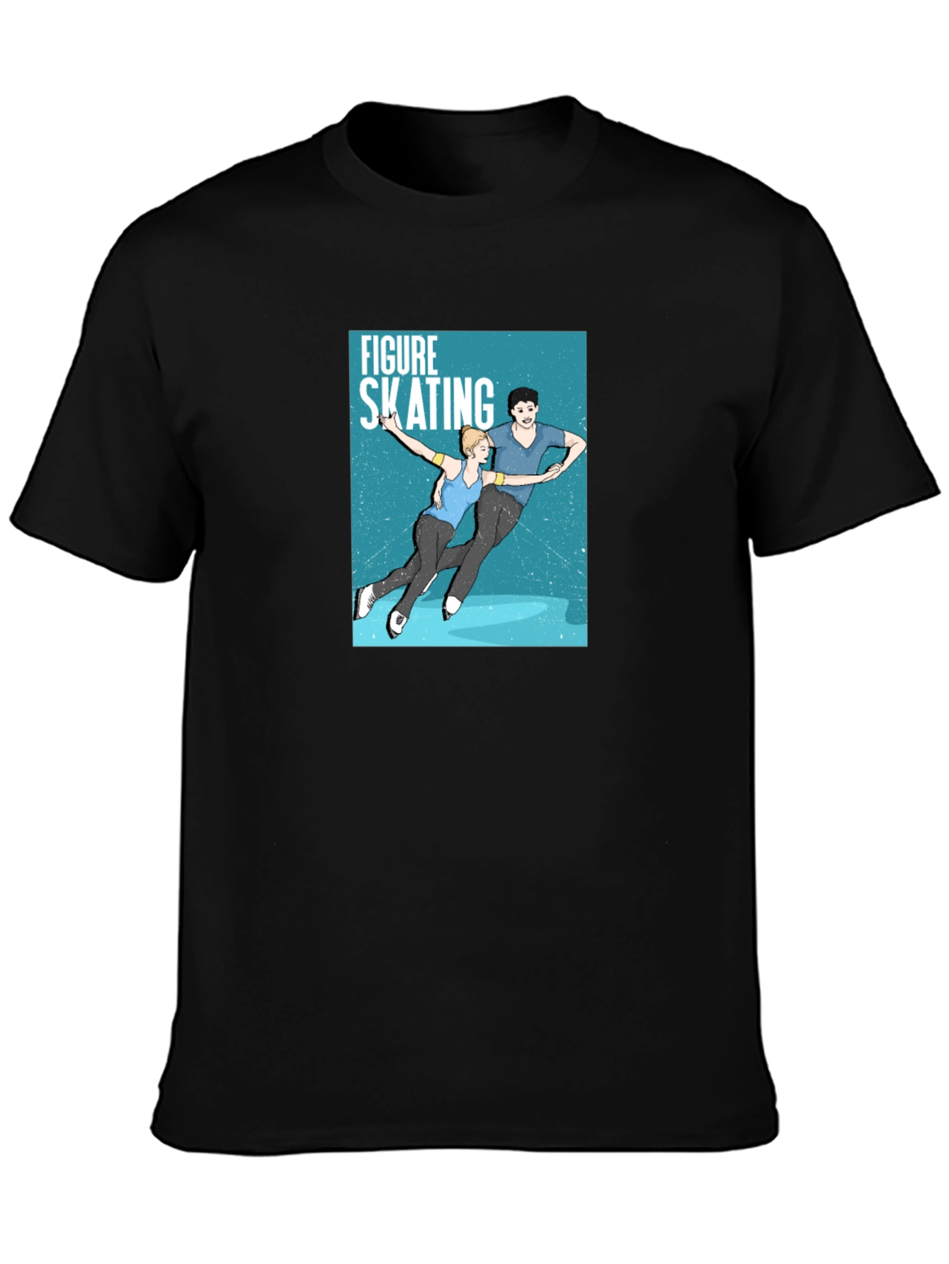 Figure Skating Graphic Tee - Black Unisex T-Shirt
