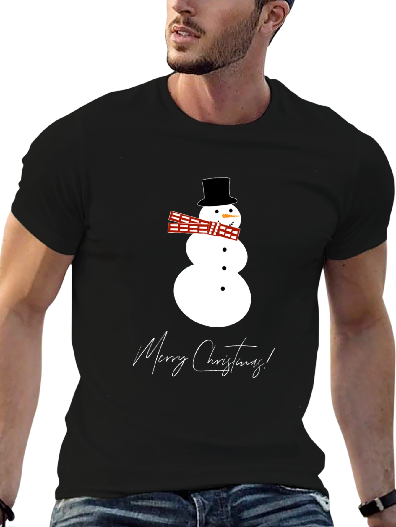 Festive Snowman Graphic Tee