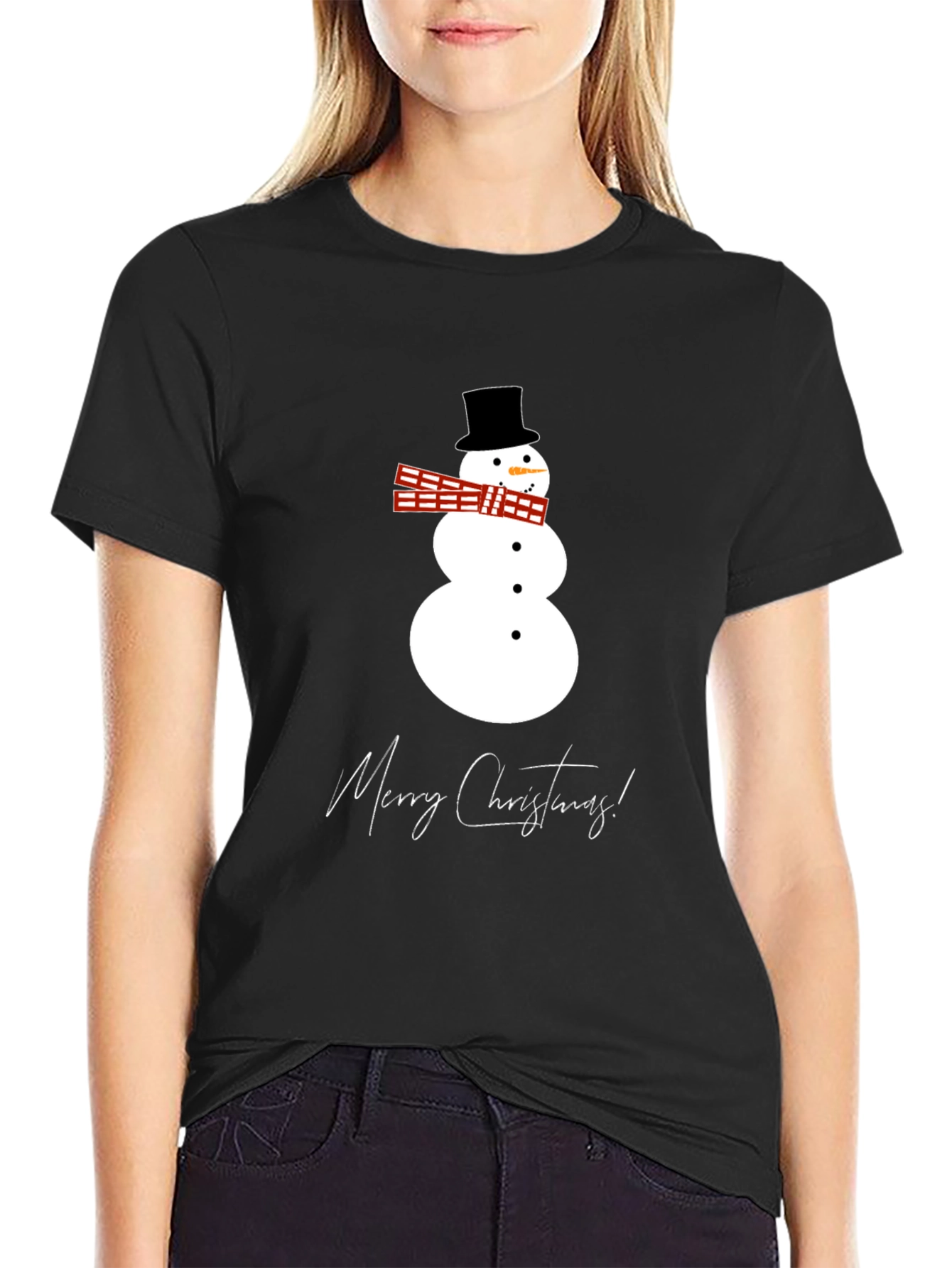Festive Snowman Graphic Tee