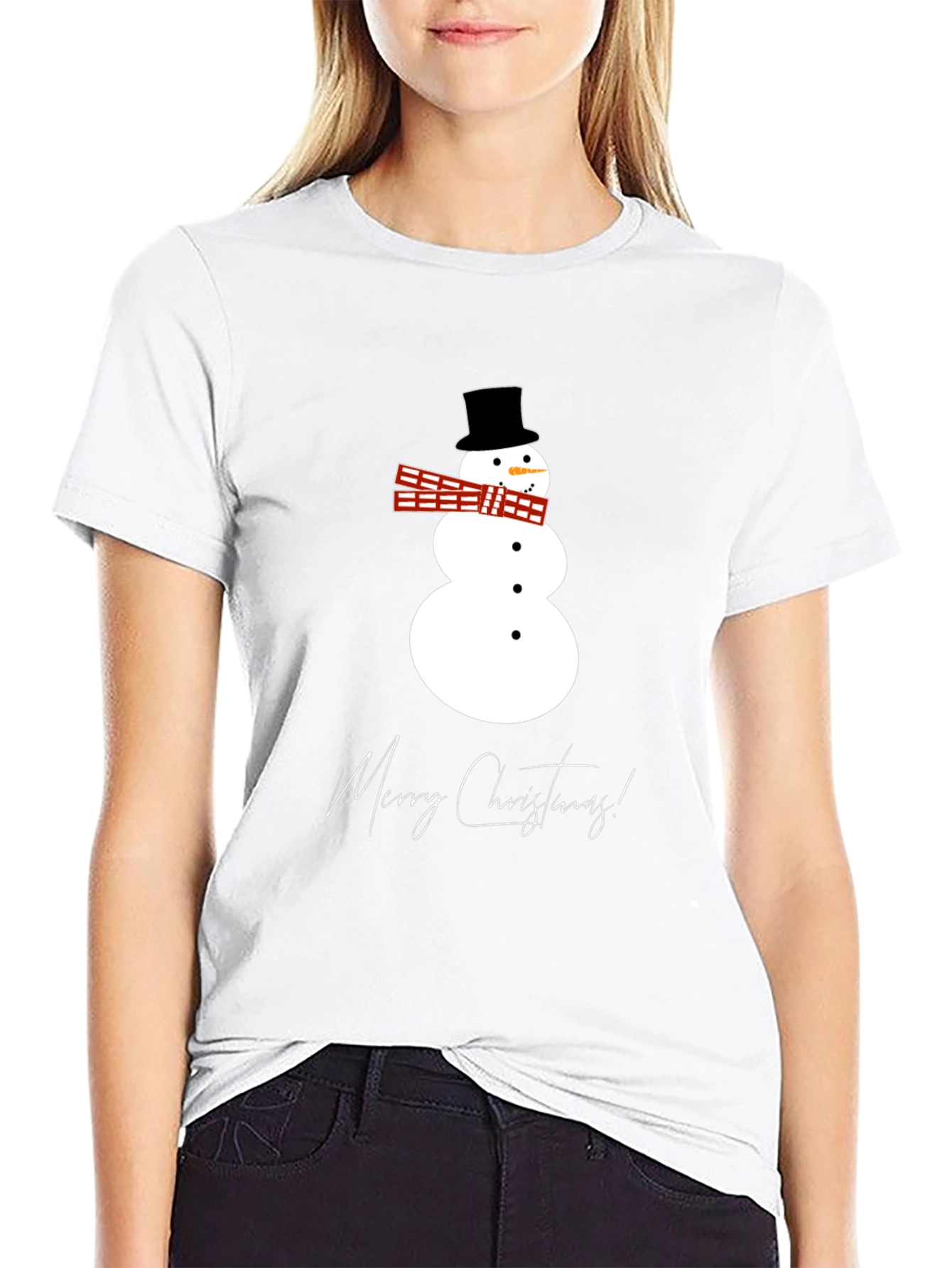 Festive Snowman Graphic Tee