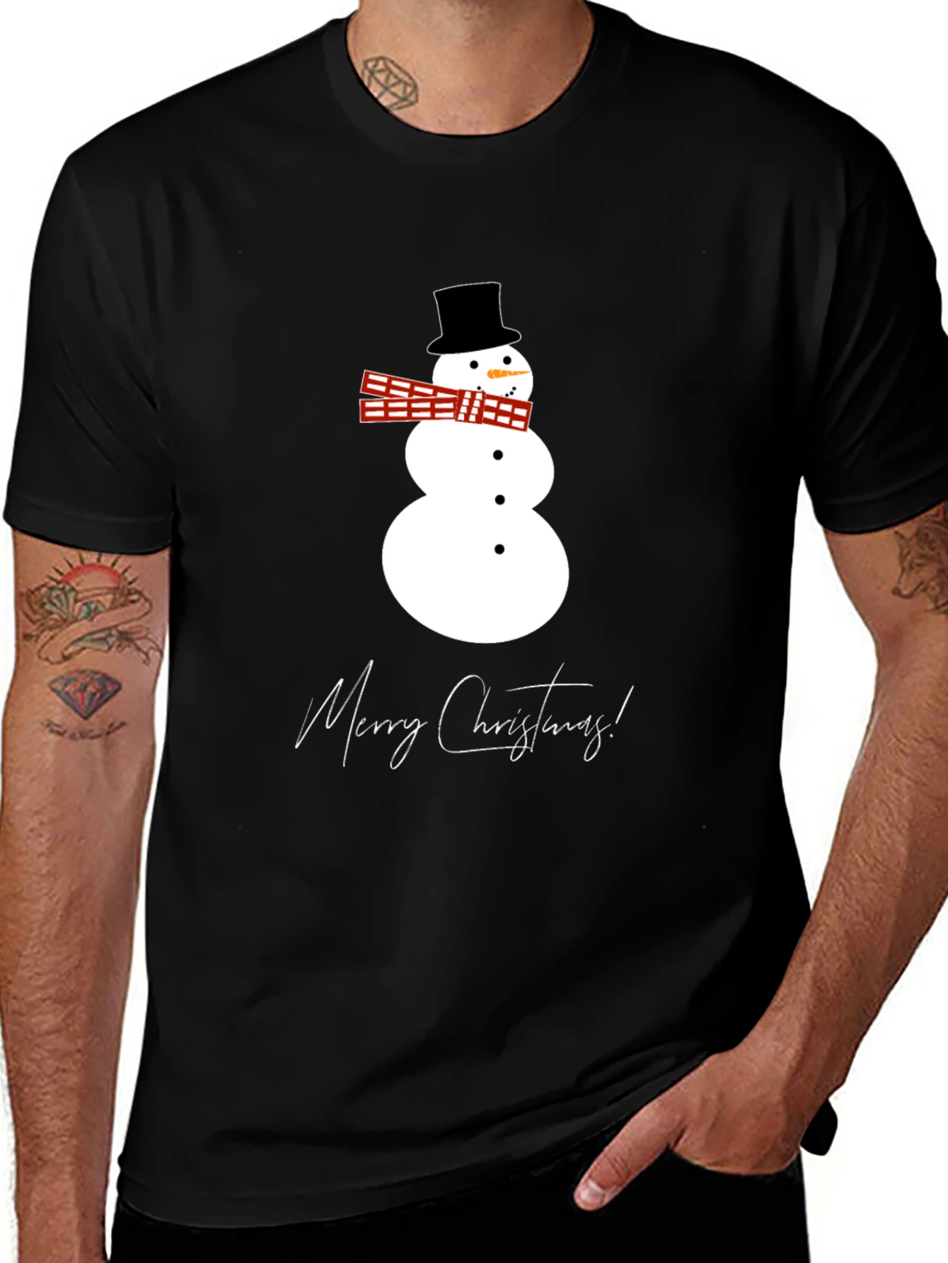 Festive Snowman Graphic Tee