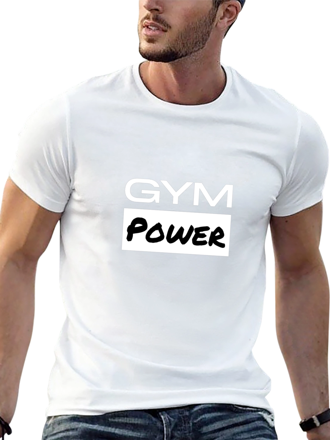 Gym Power Black T-Shirt - Workout Apparel