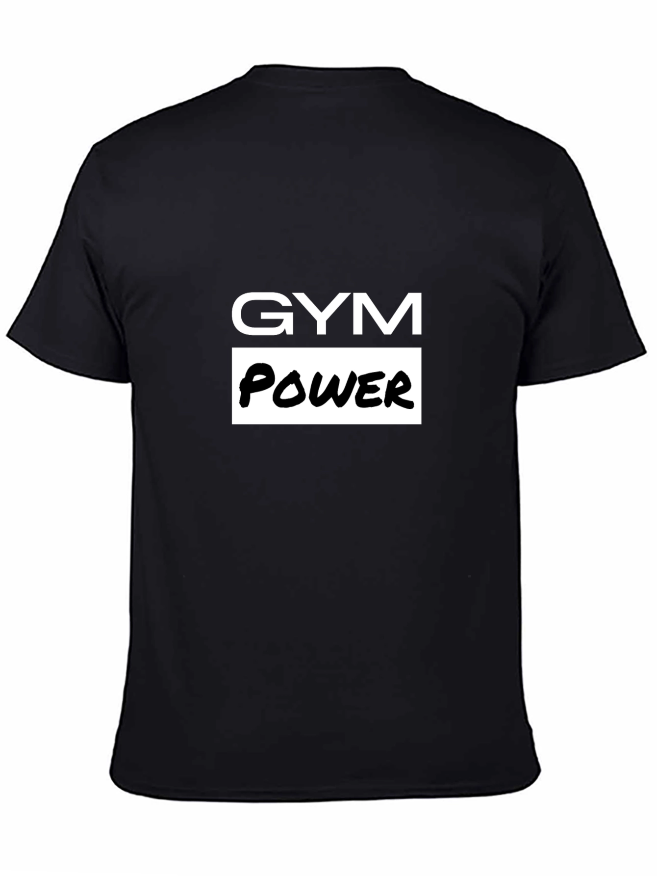 Gym Power Black T-Shirt - Workout Apparel