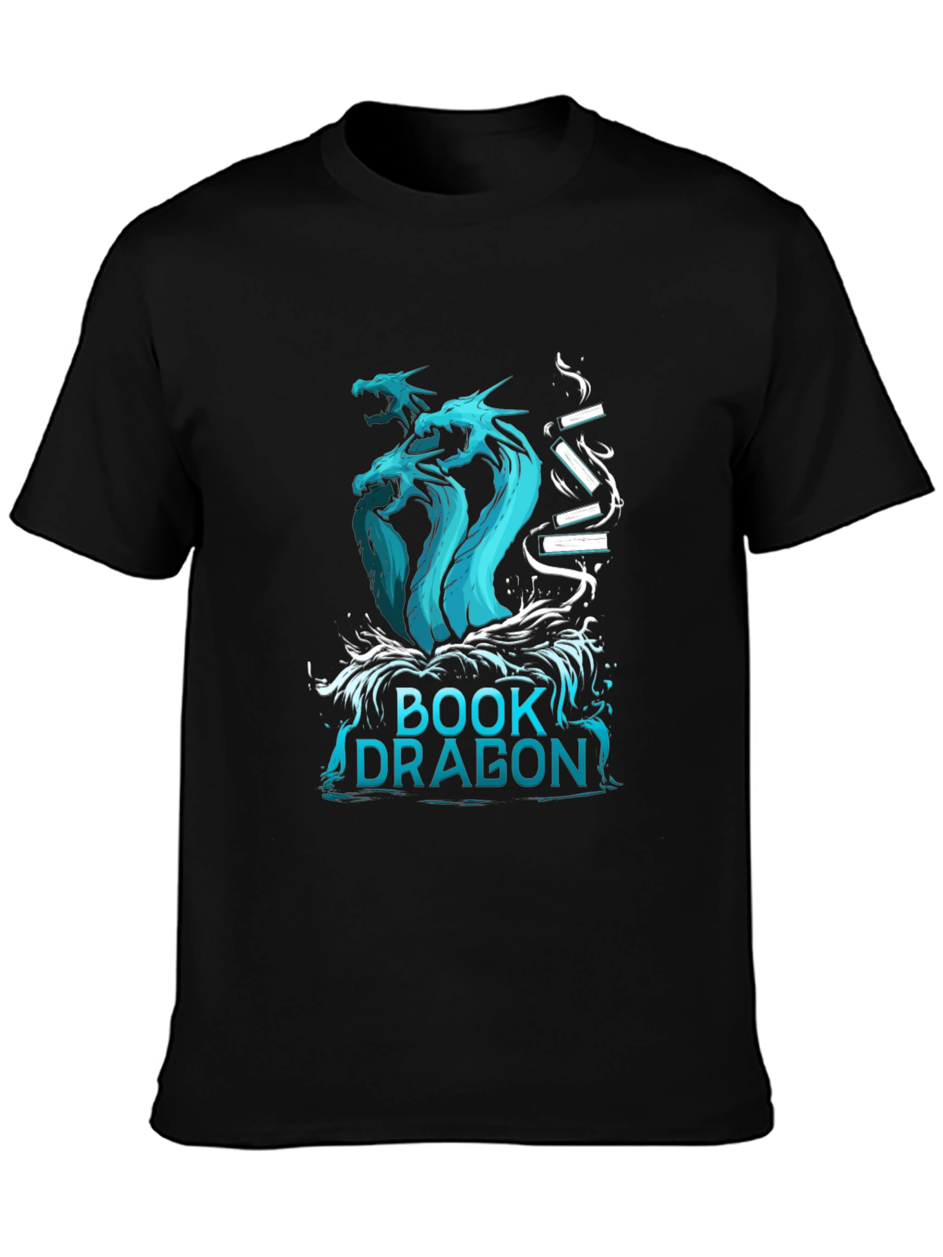 Book Dragon T-Shirt - Fantasy Literature Tee