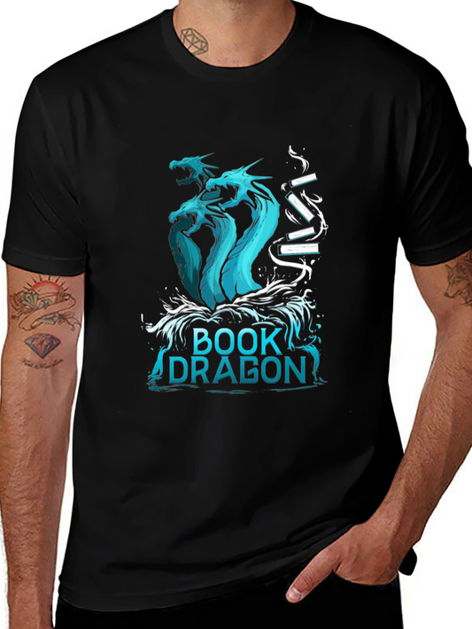Book Dragon T-Shirt - Fantasy Literature Tee