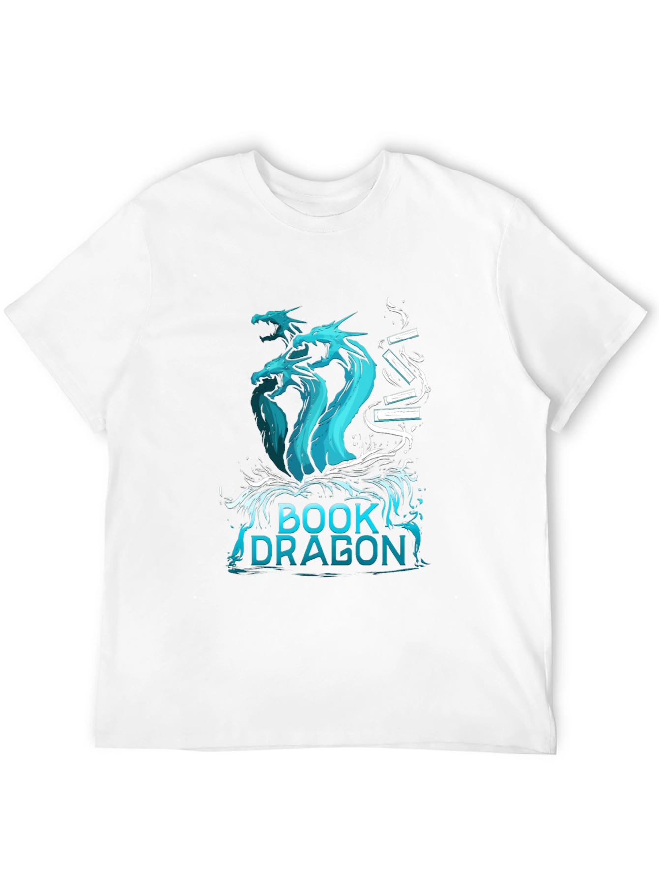 Book Dragon T-Shirt - Fantasy Literature Tee