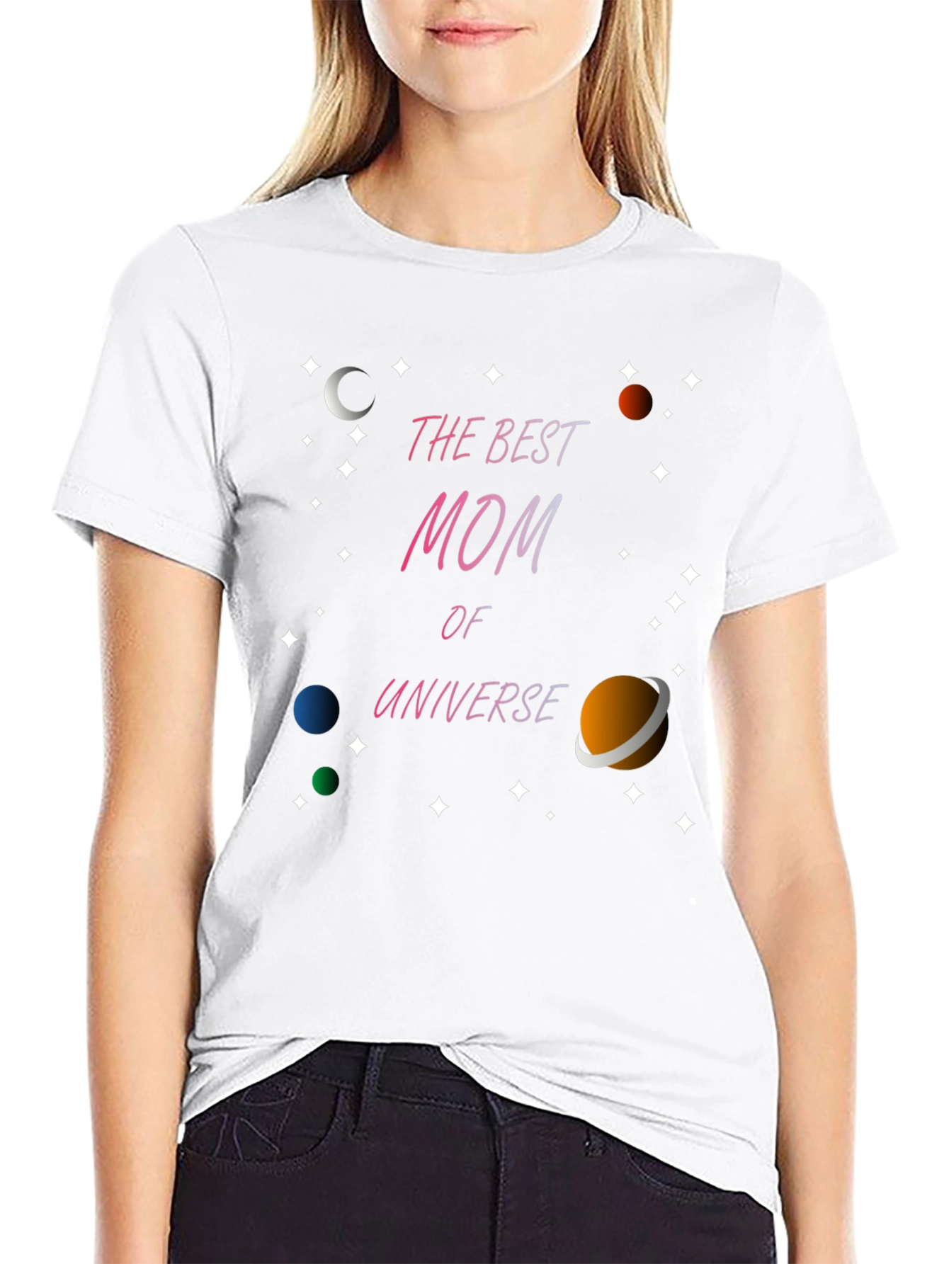 Best Mom in the Universe Graphic T-Shirt
