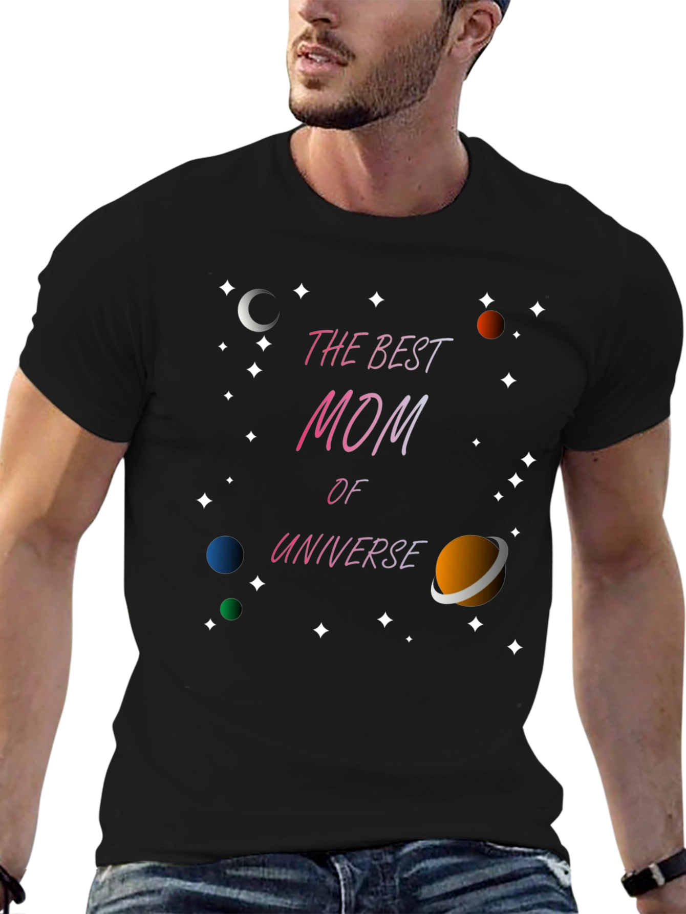 Best Mom in the Universe Graphic T-Shirt