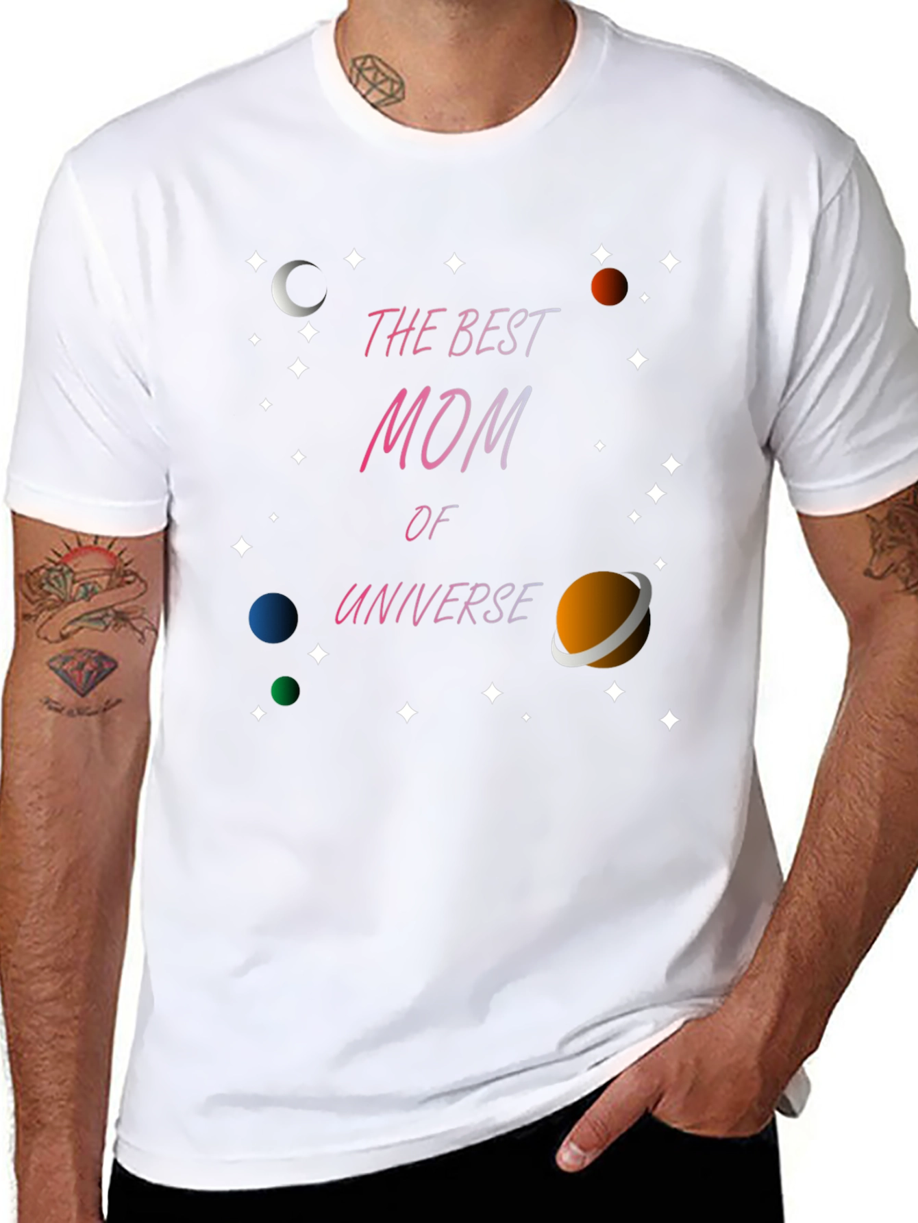 Best Mom in the Universe Graphic T-Shirt